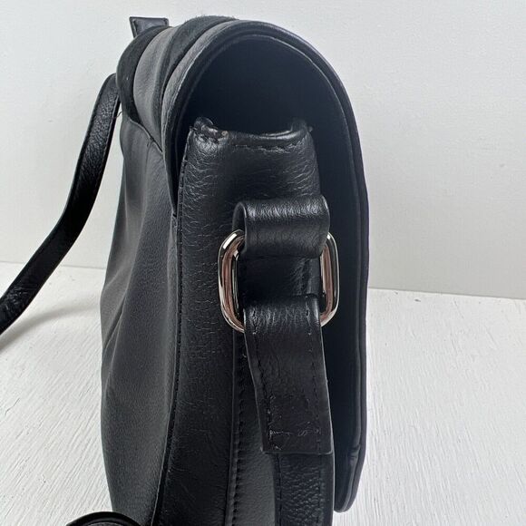 Hotter Erin Black Leather Crossbody Shoulder‎ Purse Bag - Picture 6 of 12